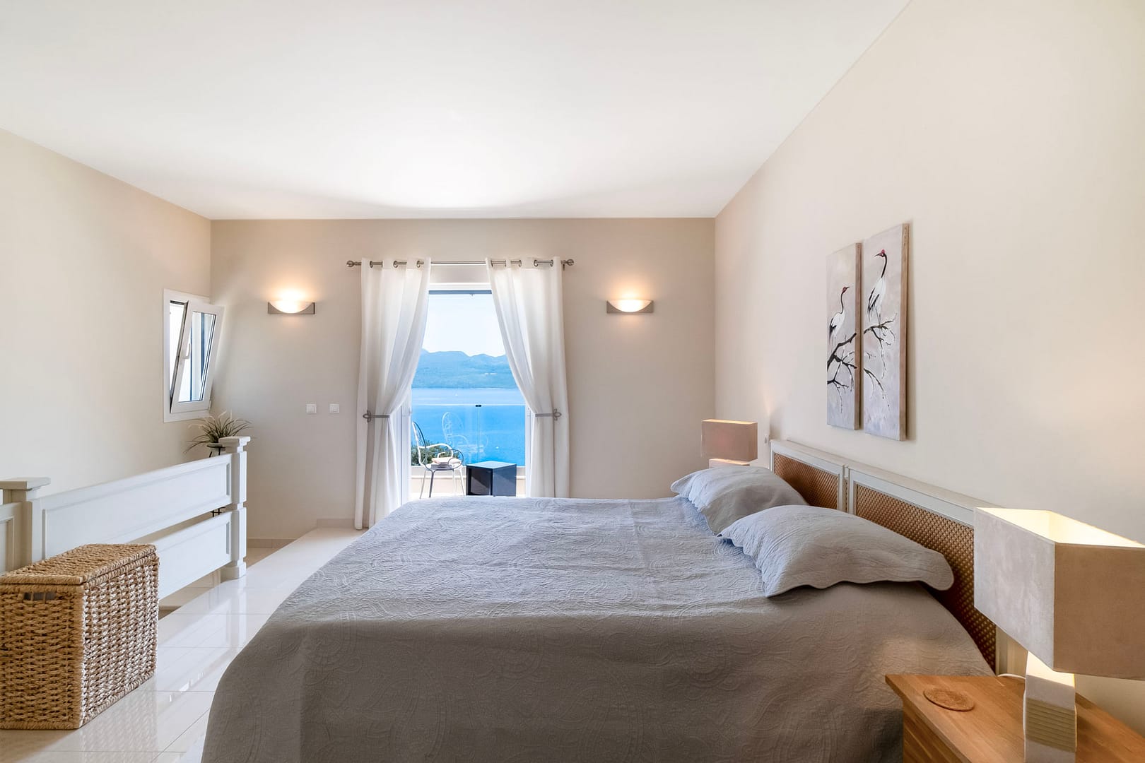 the main bedroom of the villa