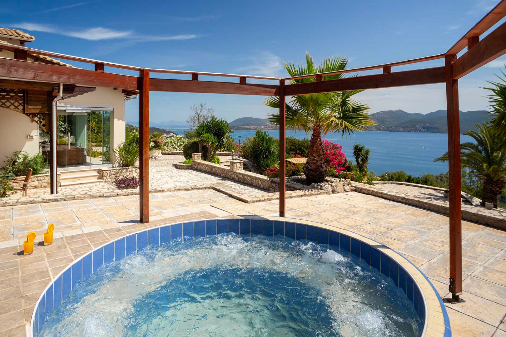 the place to absorb all that sea view that comes with the villa