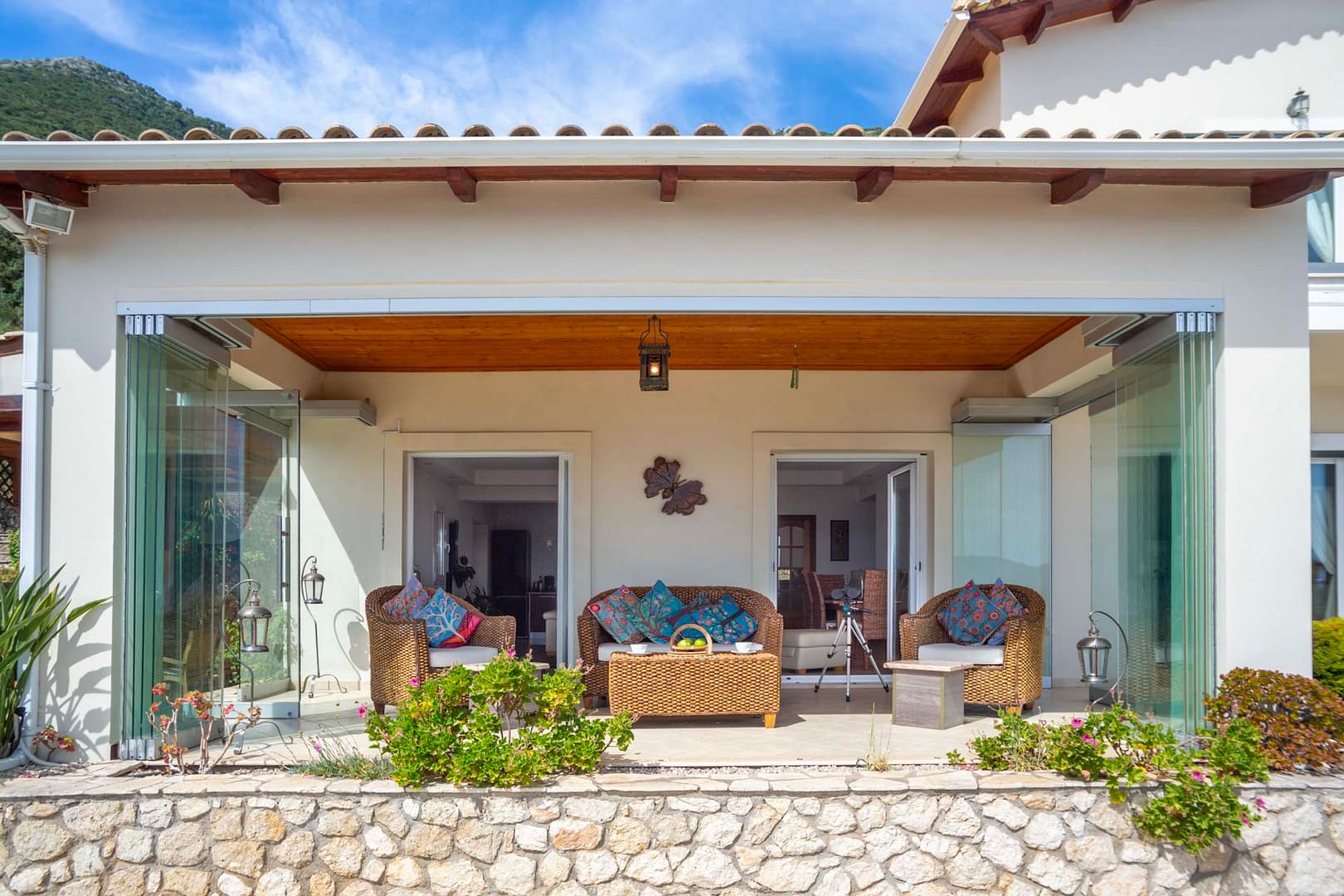 the sun lounge makes a great place for winter due to the glass windows